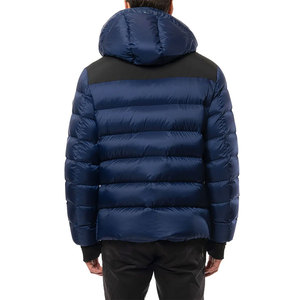 High Quality Men's Hooded Down Puffer Jacket Waterproof Windproof <b>Zip</b> <b>Up</b> Casual Winter Outerwear Polyester Shiny Puffer Jacket - Product Image 5