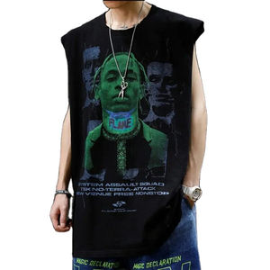 Camiseta sin Mangas Popular con el Logotipo del Movimiento Hip-Hop West Coast Gangster, de Alta Calidad, 100% Algodón, para Hombre - Product Image 4