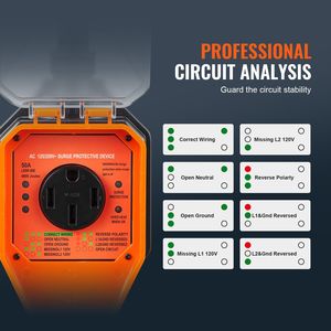 Protezione da Sovratensione per Camper 50 Amp 4800 Joule, Monitor di Tensione, Analizzatore di Circuito, Protezione Elettrica per Sistemi RV - Product Image 3