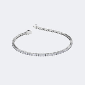 Bracelet tennis serti de diamants princesse 4,392 CTW - Product Image 2