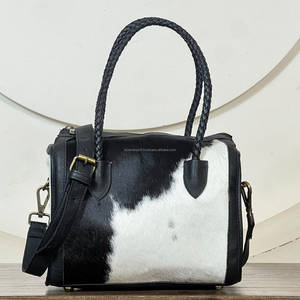 Nuevo Bolso Bandolera de Cuero Genuino de Piel de Vaca Estilo Western de Diseñador, Duradero, de Alta Calidad, con Cierre de Cremallera, Bolsa de Viaje para Pernoctación - Product Image 5