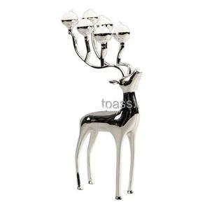 Silver Reindeer Candle <b>Holder</b> Home Hotel Decoration Luxury Design Home Decorative Candle <b>Holder</b> In Wholesale Price - Product Image 1