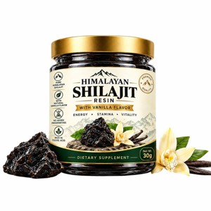 Résine de Shilajit de l'Himalaya Traditionnelle 30g au Goût Vanille Préparée à partir de Résine de Shilajit pour des Routines de Bien-être Quotidiennes - Product Image 1