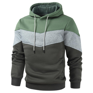 Vente en gros – Nouvelle collection 2025 – Sweat à capuche streetwear hip-hop d'hiver avec fermeture éclair diagonale, style cape, noir, pour homme, 100 % coton molletonné - Product Image 2