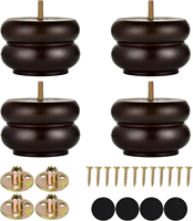 Pieds de support robustes en bois massif de caoutchouc pour meubles, idéaux pour canapé, usage en ferme, atelier, extérieur, chambre, salon - Vietnam