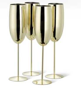 Verres à vin modernes en acier inoxydable argenté, gobelets à vin incassables en métal, élégants calices à cocktail pour mariage, fête, bar - Product Image 5