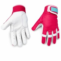 Guantes de Bateo de Béisbol de Cuero Personalizados de Calidad Profesional para Adultos, para Mano Izquierda, Tallas XL/XXL, Diseño de Color Personalizado, para Entrenamiento