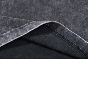 Fournisseur OEM de vêtements streetwear, faibles MOQ, t-shirts en coton coupe ample à épaules tombantes avec impression graphique personnalisée délavée à l'acide, vêtements de sport et d'entraînement - Product Image 4