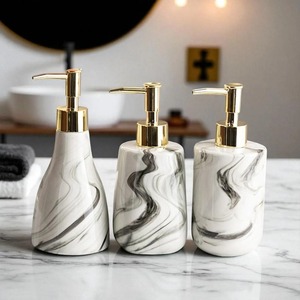 ขวดปั๊มโลชั่นสีขาวลายดำ เหมาะสำหรับโอกาสพิเศษ ห้องน้ำ และเป็นของขวัญ - Product Image 4