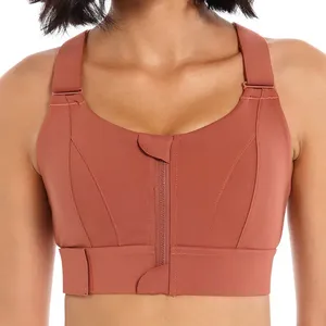 Soutien-gorge de sport blanc à maintien élevé, rembourré, grande taille, idéal pour l'entraînement et les activités sportives à fort impact, pour femmes à forte poitrine - Product Image 4