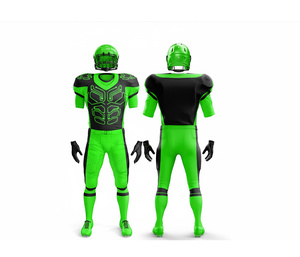 Maillots de football américain de qualité professionnelle, ensemble complet d'uniformes d'équipe |   Ensemble de football avec maillot et pantalon |   Polyester respirant - Product Image 2