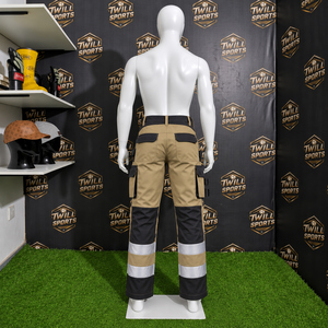 Safety <b>Hi</b> Viz Work <b>Pants</b> with Reflective Strips Traffic Roadway Winter Waterproof Workwear <b>Pants</b> Trousers - Product Image 5