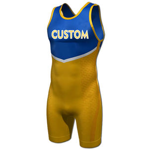 Meilleures ventes : Maillots de lutte personnalisés par sublimation, en Spandex/Polyester, tissu 220g, créez votre propre design, très demandés, grandes tailles - Product Image 1