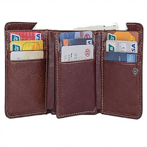 Mini billetera de cuero genuino de lujo de diseñador con bolsillos para tarjetas, tarjetero de lujo para hombres y mujeres - Product Image 1