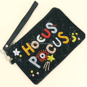 Pochette perlée faite à la main sac de soirée sac à main de fête petite broderie colorée paillettes mariage mariée Logo personnalisé cadeau femmes en gros - Product Image 2