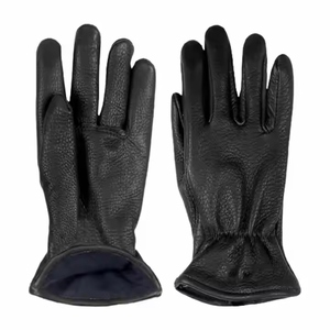 Strongly Stitched Cowhide Grain Leather CE Certified <b>Driver</b> Work <b>Gloves</b> Heavy Duty Comfortable Heat Resistant Elastic Wristlet - Product Image 1