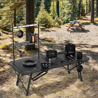 Portable réglable hauteur aluminium IGT Table Design moderne sac de transport pour extérieur pliant pique-nique Camping cuisine utilisation extérieure