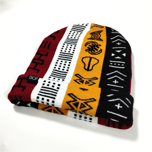 Bonnet unisexe 100 % acrylique tricoté à la main, style urbain, ajustable, décontracté, pour l'hiver - Product Image 4