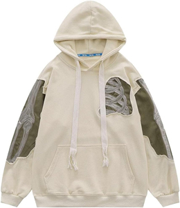 Nouveau Hoodie Camouflage Nid d'Abeille Transformable Tendance 2026 pour Hommes et Femmes – Motif Tête de Requin Noble et Élégant - Product Image 3
