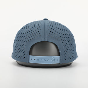 Gorra de Béisbol Deportiva de Poliéster de Secado Rápido, Impermeable, de 6 Paneles, con Logotipo Personalizado, Perforaciones Cortadas con Láser, Gorras Tipo Dad Hat - Product Image 5