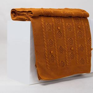 Luxury Cotton Handmade Soft Solid Color Sofa <b>Blanket</b> Home Decor <b>Throw</b> <b>Blanket</b> Warm Knitted Tassel <b>Blanket</b> - Product Image 6