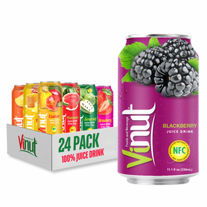 BlackBerry เครื่องดื่มน้ำผลไม้ปราศจากน้ำตาล330มล. เครื่องดื่มเพื่อความสดชื่นจากโรงงานเวียดนามฉลากส่วนตัวตัวอย่างฟรี oM/odm - Product Image 1