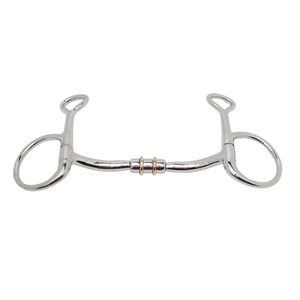 บิตม้าเหล็กกล้าไร้สนิมแบบหนักสำหรับม้าตะวันตก พร้อมอุปกรณ์ตกแต่ง - Product Image 4