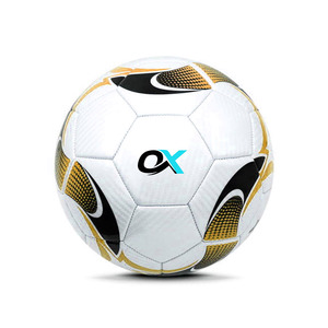 ลูกฟุตซอลออกซ์วา อินดัสทรีส์ พีวีซี พิมพ์โลโก้สีและดีไซน์ตามสั่ง ขนาด 4  แบบเด้งต่ำ สำหรับเล่นกลางแจ้ง - Product Image 3