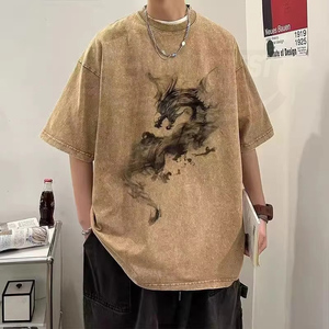 T-shirt unisexe 180g 100% coton, col rond, décontracté, uni, coupe classique, streetwear de haute qualité, toutes saisons - Product Image 3