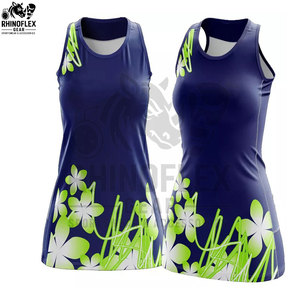 Uniformes de Netball Personalizados al por Mayor, Kits de Alta Calidad, Secado Rápido, Transpirables, 100% Poliéster, Unisex, con Logotipo, Nombre y Número del Equipo, Tela de 240g - Product Image 5