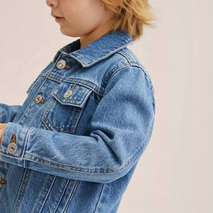 Wholesale Custom Kid's Denim <b>Jacket</b> Toddler Unisex 100% Cotton Jean Coat Children Boys Denim <b>Jacket</b> - Product Image 4