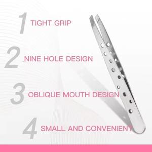 Ensemble de pinces à cils en acier inoxydable, pointes lisses, outil de beauté de précision pour l'application des cils - Product Image 4