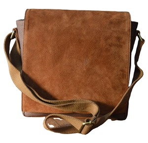 Fancy Lightweight Suede <b>Leather</b> Laptop <b>Bag</b> for <b>Men</b> and Women High Quality Crossbody Fashion with Beading Decoration - Product Image 1