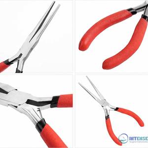 6 Inch Stainless Steel Needle Nose Pliers Precision Long Tapered Smooth Jaw Jewelry Tool <b>Wire</b> Bending <b>Craft</b> Repair Small Object - Product Image 3