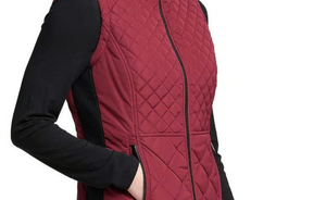 Chaleco Acolchado Ligero sin Mangas para Mujer con Diseño de Diamantes, Bolsillos con Cremallera, Logotipo Personalizado, Proveedor Mayorista - Product Image 2