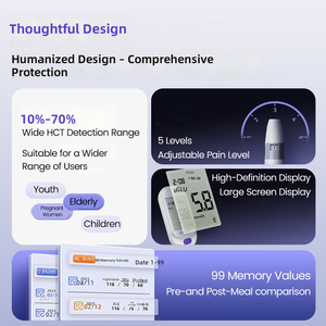 CE ISO OEM ODM Moniteur de <span class=keywords><strong>glycémie</strong></span>, de cétone et d'acide urique 3 en 1, portable, pour usage domestique, glucomètre numérique avec bandelettes de test - Product Image 6