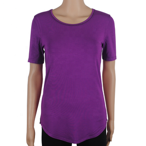 Camisetas de algodón para mujer, ropa elegante de marca de alta calidad, camisas elásticas - Product Image 2