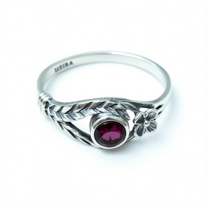2.4 Grams <b>Garnet</b> Fashion <b>Ring</b> - Product Image 2