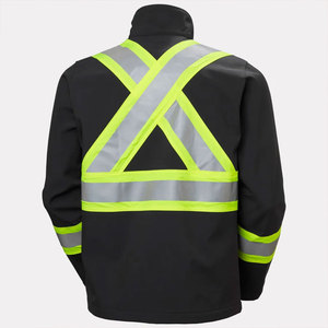 <b>High</b> <b>Visibility</b> Waterproof Reflective Tape <b>Jackets</b> Hi Vis Winter Safety Construction Security <b>Softshell</b> <b>Jackets</b> - Product Image 2