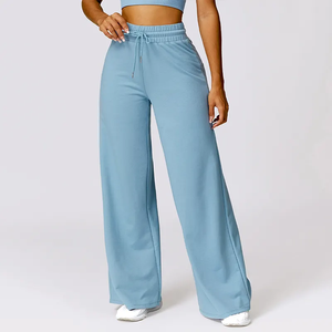 Pantalones Cargo Casuales para Mujer EVER GLOW, Tela de Felpa, Mezcla de Spandex/Algodón, Secado Rápido, Cierre con Cordón, Frente Plisado - Product Image 1