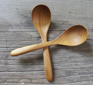 Nouvelle cuillère de service en bois, design luxueux, manche long, durable, écologique, 10 ml, finition miroir, idée cadeau pour les fêtes - Product Image 1