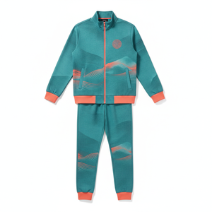Sudadera Unisex Color Verde Azulado con Cierre de Cremallera, Manga Larga, Estampado Degradado, Estilo Deportivo, Transpirable, de Poliéster, para Primavera, con Diseño de Logotipo - Product Image 1