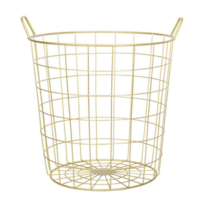 Stylish Oval Mesh <b>Laundry</b> Hamper On Wheels Black Metal Storage For Bathroom And Bedroom Rolling Clothes Home & Hotels Supply - Product Image 4