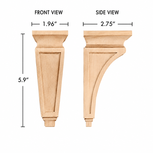 Solid Wood Kitchen Corbel Decorative Rubberwood Bracket for Kitchen Island Cabinet Countertop Support - Product Image 2