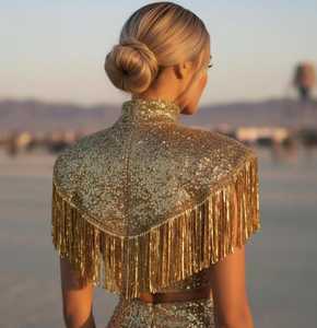 BYC-127 Top de Moda para Mujer, Sexy, con Cuentas, Borlas, Joyería Hecha a Mano, Cadena Corporal con Cuentas de Colores - Product Image 4