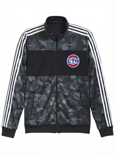 Women's <b>Waterproof</b> <b>Camo</b> Track <b>Jacket</b> Stand Collar Long Sleeve Zip up Bomber Coat with Polyester Wadding for Casual Outdoor Wear - Product Image 2