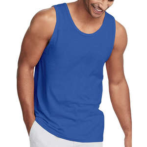 Camiseta de Compresión sin Mangas de Alta Calidad para Hombre, Personalizable, para Entrenamiento, Gimnasio, Fitness, Camiseta Deportiva de Algodón de Secado Rápido - Product Image 3