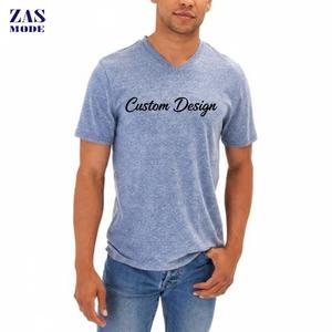 Camisetas de verano para hombre de talla grande, de cuello en V, sin costuras, a bajo precio y gran venta, hechas en Bangladesh. - Product Image 1