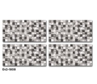Tuiles de pierre de conception de bâton de pelage noir de finition rustique extérieure 30x60 porcelaine 9mm épaisseur 1000x1000mm Tuile d'argile flexible 30x60