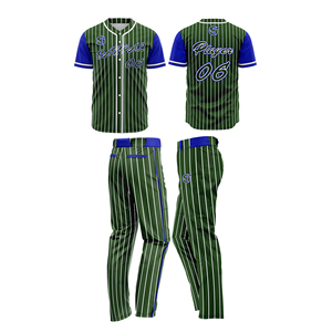 Ensemble d'uniformes de baseball personnalisés, maillots et pantalons d'équipe, tenue de sport pour jeunes, hommes et femmes, respirante, légère et confortable pour l'entraînement - Product Image 1